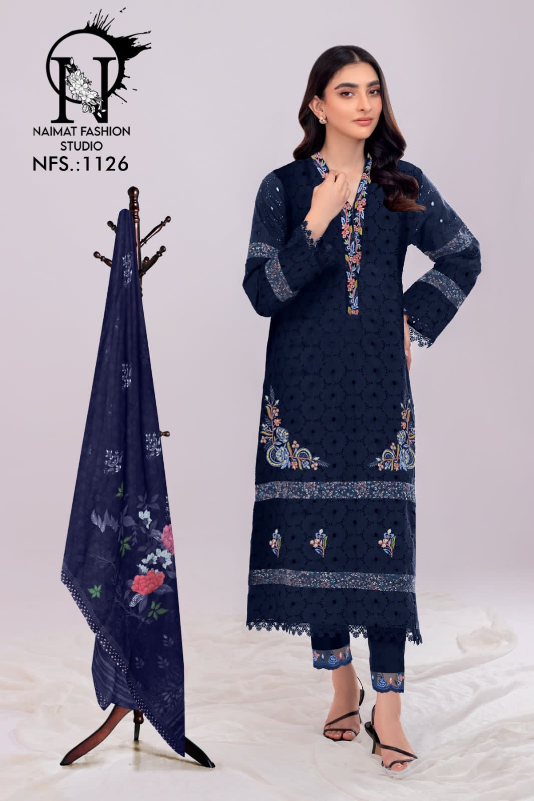 Naimat Fashion Studio 1126 Blooming Georgette Pakistani Readymade Suit Wholesale Online
